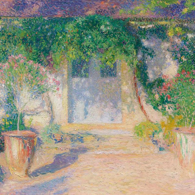 Henri Martin — Вход в центр мануара в Маркайроле