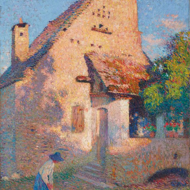Henri Martin — Фермовый двор без участка