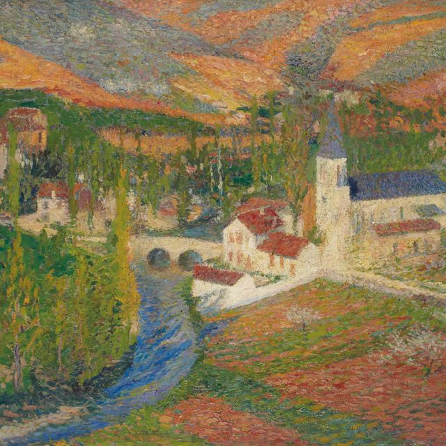 Henri Martin — Улица Лабастид-дю-Верт у входа в парк Маркайроль