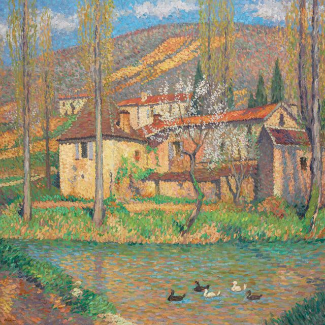 Henri Martin — Дом на Вершине Холма