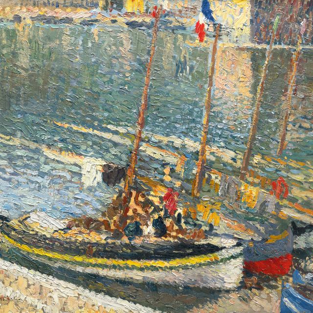 Henri Martin — Барки с Коллиуром (14 июля)