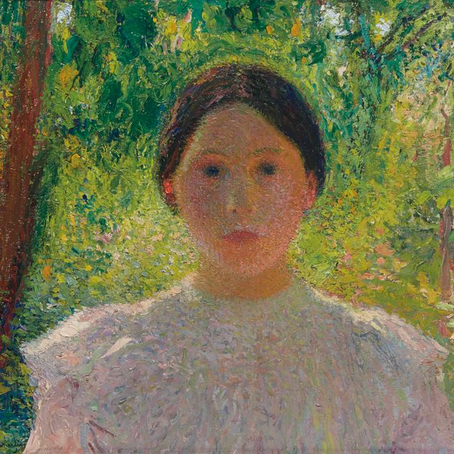 Henri Martin — Молодая девушка из другого мира, у подножия парка Маркизироль