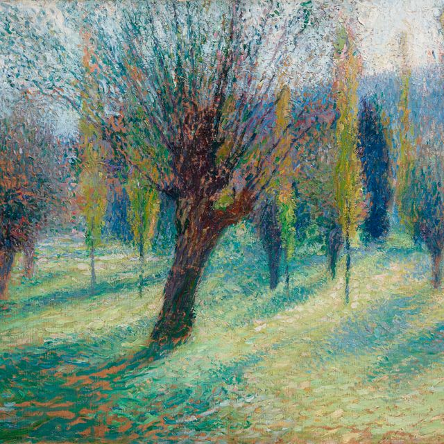 Henri Martin — Деревья в долине реки Верт