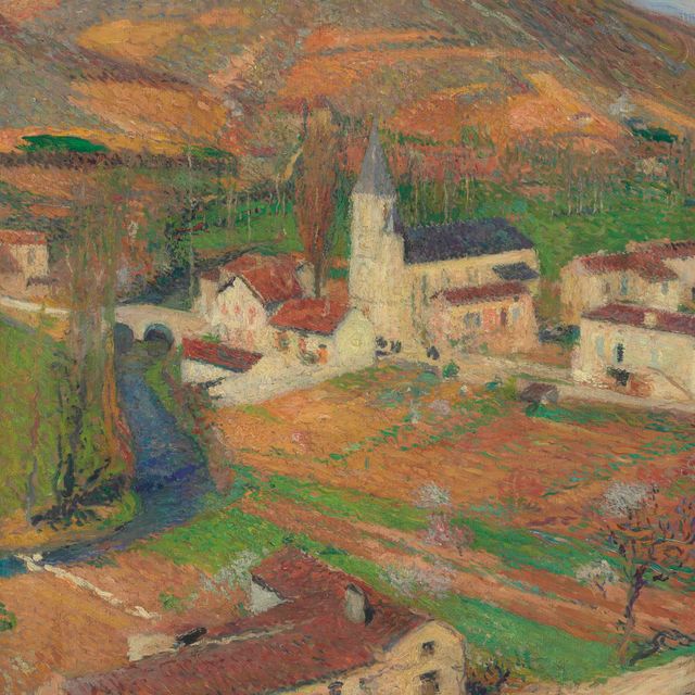 Henri Martin — День влюбленных на вершине холма в парке де Маркейроль