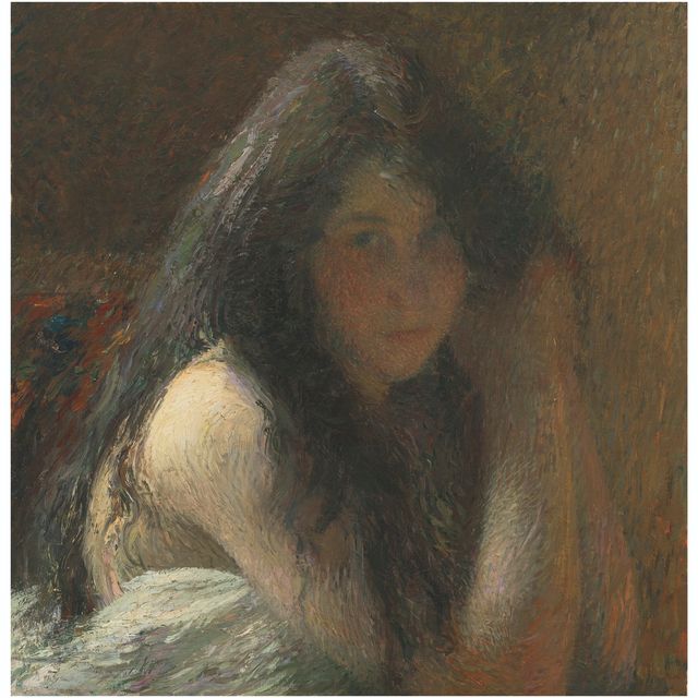 Henri Martin — Молодая женщина с прической