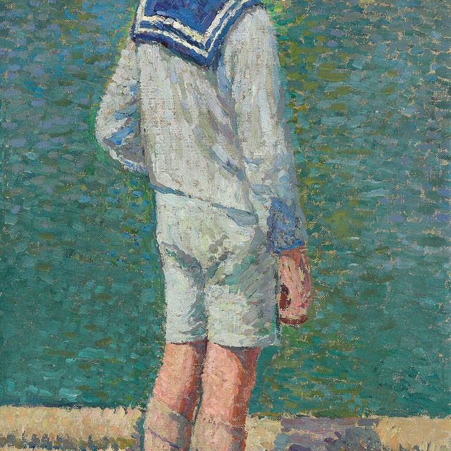Henri Martin — Маленький сад у границы с бассейном Люксембургского сада в Париже