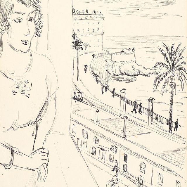 Henri Matisse — Роковая женщина на улице фенетр, Ницца