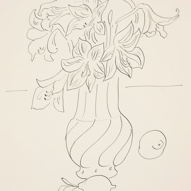 Henri Matisse — Ваза с цветами и цитрусами на антаблементе