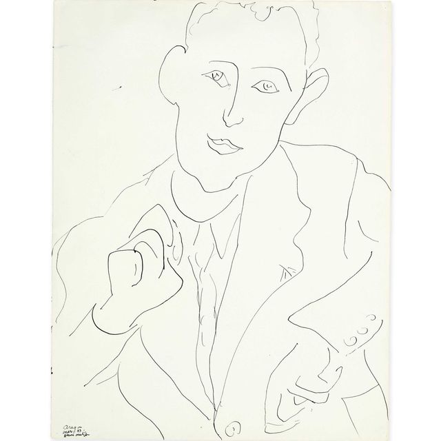 Henri Matisse — Портрет Луи Арагона