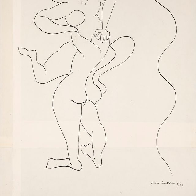 Henri Matisse — Эркюль и Антея, копия д'Апре Поллайоло