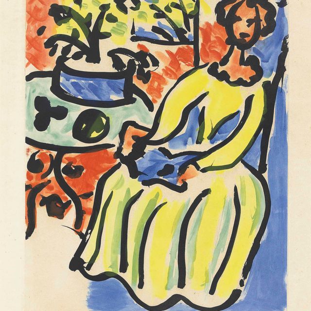 Henri Matisse — Мария-Хосе в желтом одеянии (Дютюит-Матисс 817)