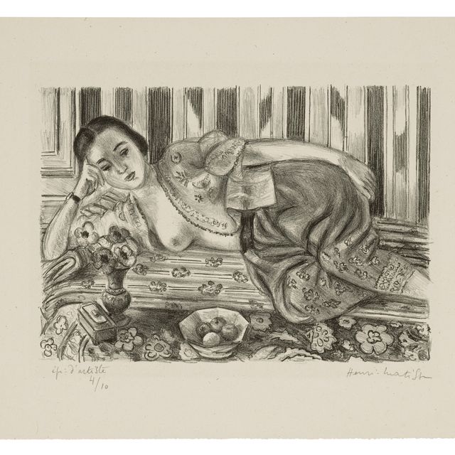Henri Matisse — Одалиска в кюлоте из атласных румян