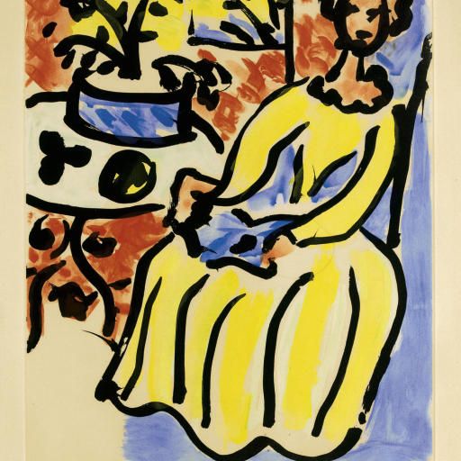 Henri Matisse — Мария-Хосе в желтом халате (D. 817)