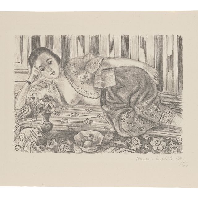 Henri Matisse — Одалиска в платье из атласных румян