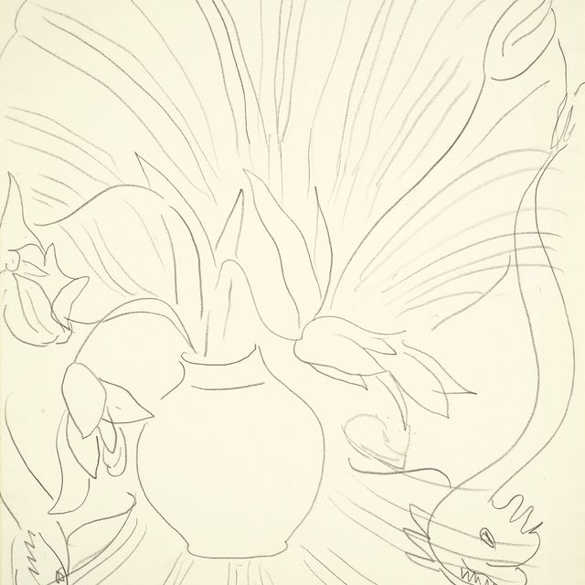 Henri Matisse — Ваза с цветами в стиле рокайль