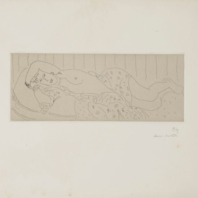 Henri Matisse — Ну что ж, кушетка, драпировка в стиле флери