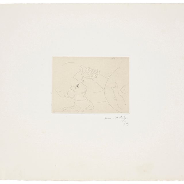 Henri Matisse — Молодая женщина с черными глазами-фиксатор в аквариуме