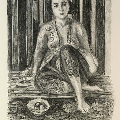 Henri Matisse — Одалиска в фруктовом купе (D.-M. 466)