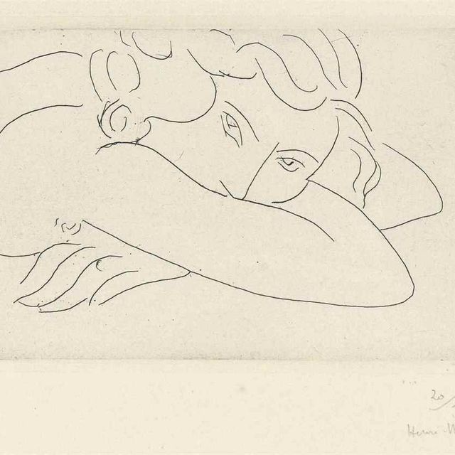 Henri Matisse — Молодая женщина в маске без лифчиков (D.-M. 168)