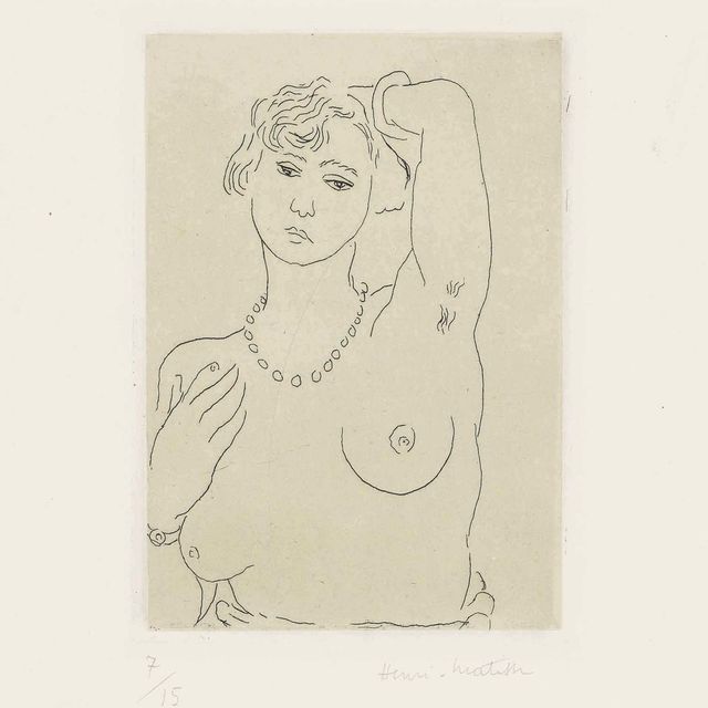 Henri Matisse — Бюст женщины с колье и браслетом