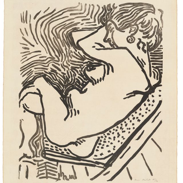 Henri Matisse — Ле Гранд Буа (профиль в шезлонге)