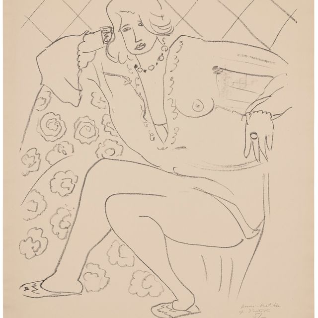 Henri Matisse — Облегающая фигура, прозрачная блузка