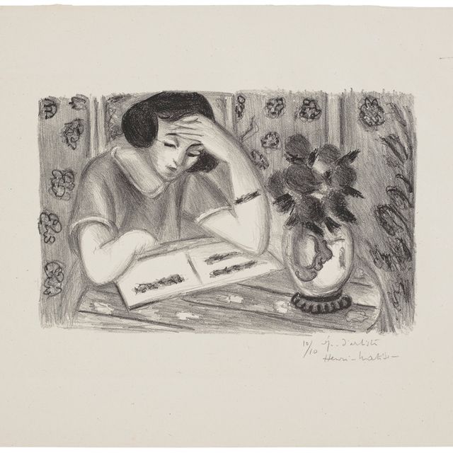 Henri Matisse — Девушка с букетом роз