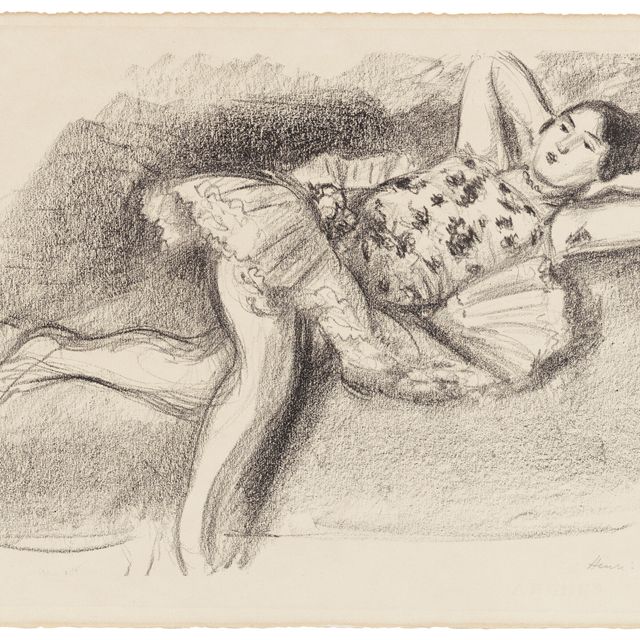 Henri Matisse — Танцовщица на диване, от: Dix Danseuses