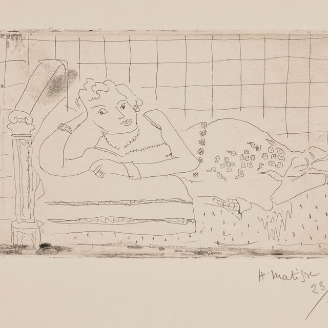 Henri Matisse — Рисунок "Аллонжье в свете Акажу"