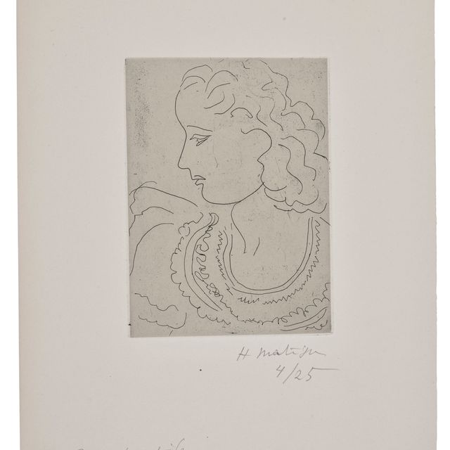 Henri Matisse — Молодая женщина в профиле, блузка в обтяжку