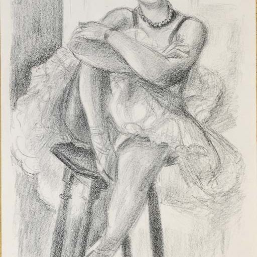 Henri Matisse — "Танцовщица за столом", из оперы "Шесть танцовщиц" (D.-M. 481)