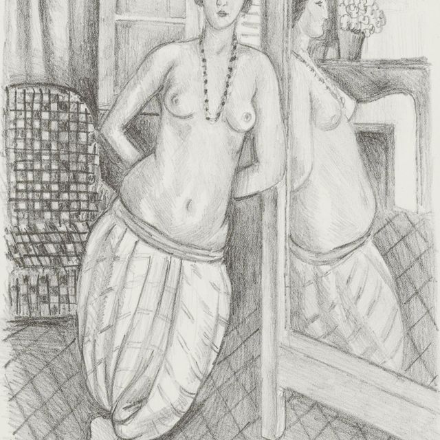 Henri Matisse — Одалиска в кюлоте райе, Отражение в зеркале