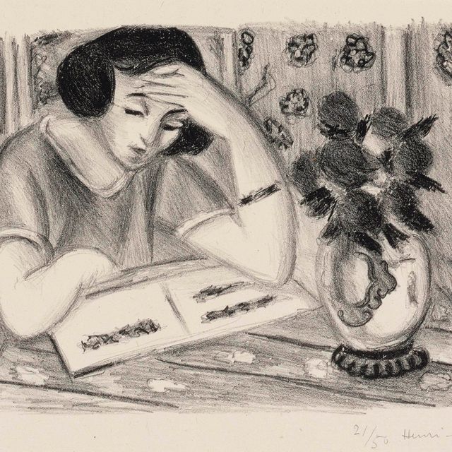 Henri Matisse — Роза с букетом роз (D. 471)