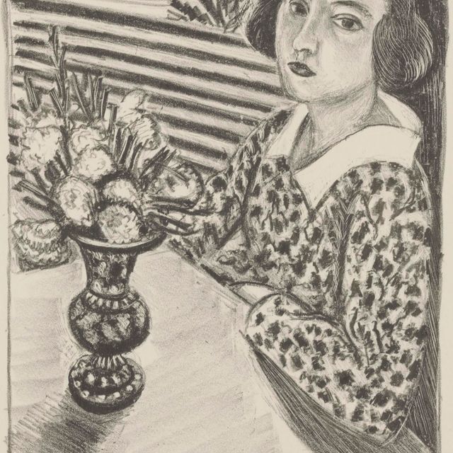 Henri Matisse — Молодая девушка - помощник в букете цветов