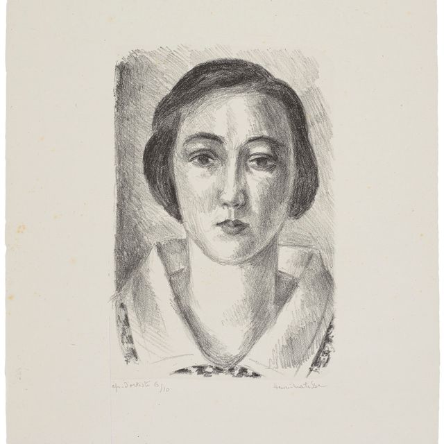 Henri Matisse — Молодая девушка в розовом одеянии на коль д'Органди