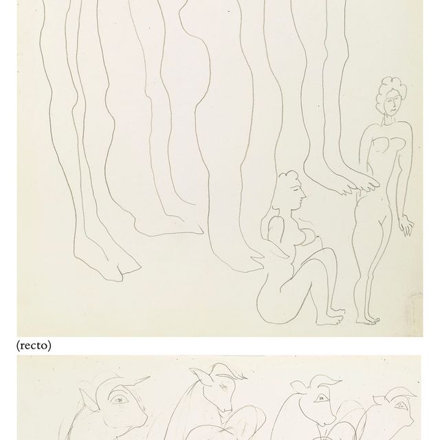 Henri Matisse — Крокодилы (спереди); минотавры (сзади)
