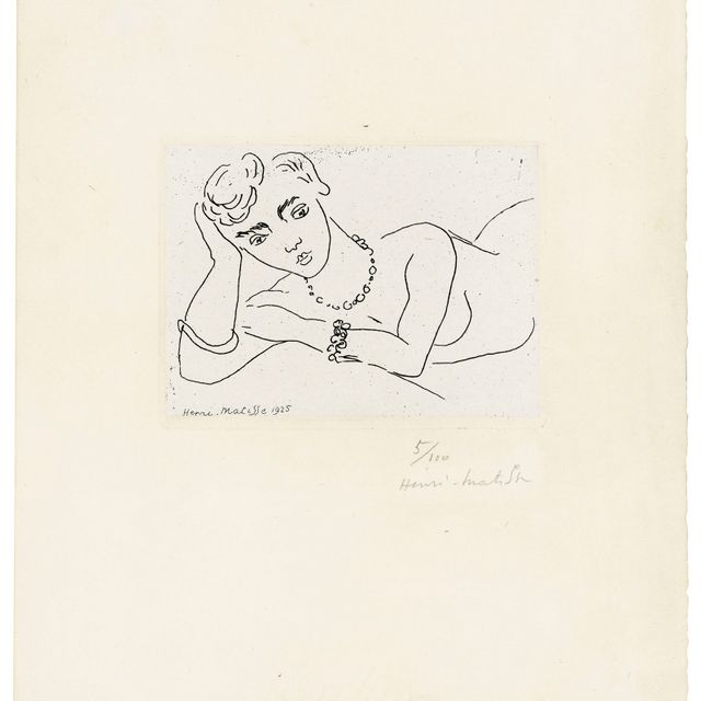 Henri Matisse — Nu allongé, от: Dessins