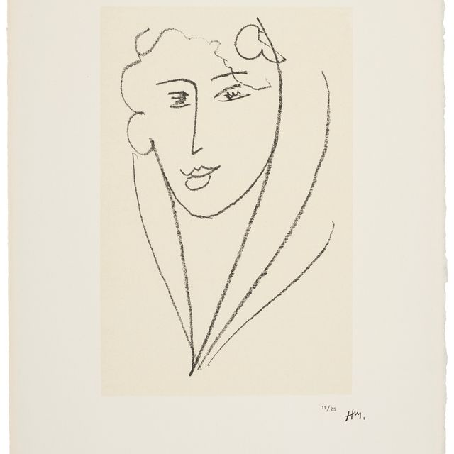 Henri Matisse — Молодая женщина в платке : одна тарелка