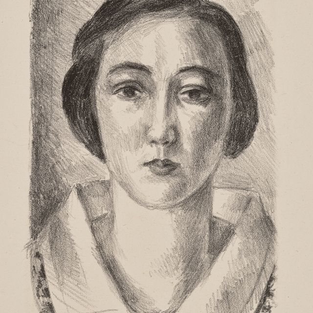 Henri Matisse — Молодая девушка в розовом одеянии на коль д'Органди