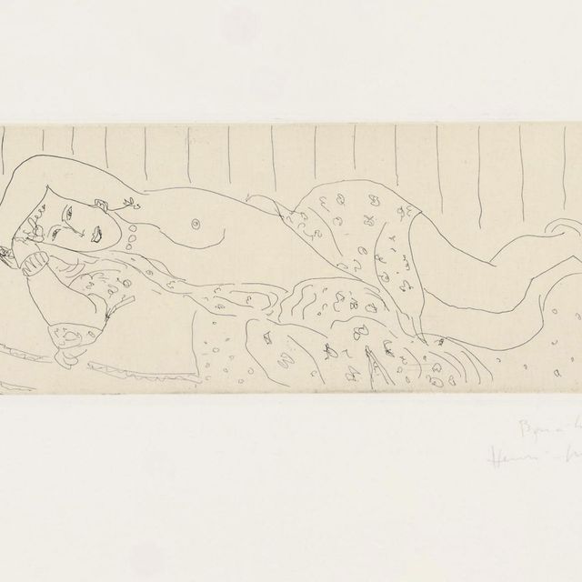 Henri Matisse — Кушетка, драпировка в стиле флери (Дютюит-Матисс 121)