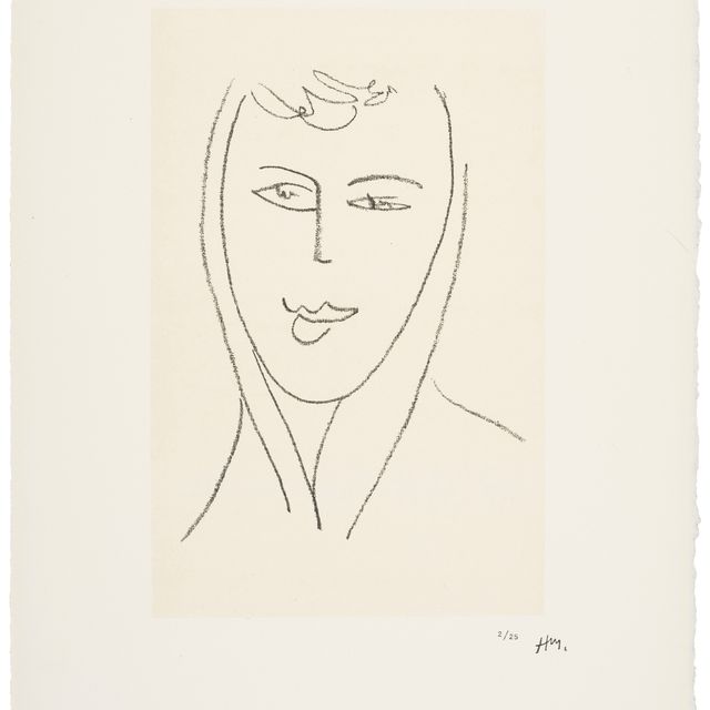 Henri Matisse — Молодая женщина в платке : одна тарелка