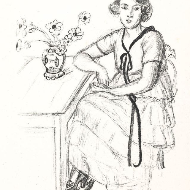 Henri Matisse — Желтая мантия в черном рубане (D. 424)