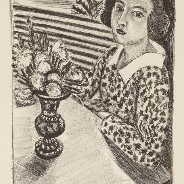 Henri Matisse — Молодая девушка с букетом цветов