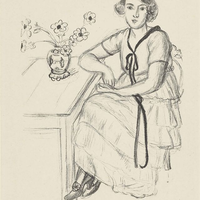 Henri Matisse — Желтая мантия в черном рубане