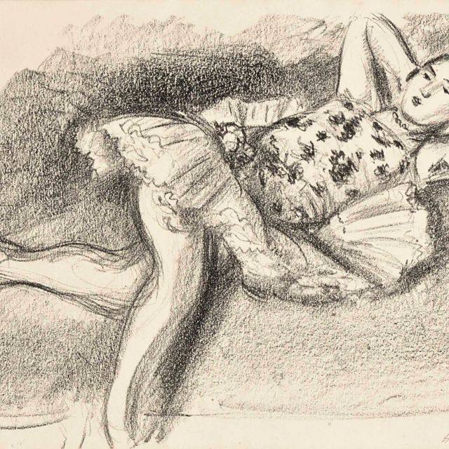 Henri Matisse — Танцовщица на диване, от Dix Danseuses