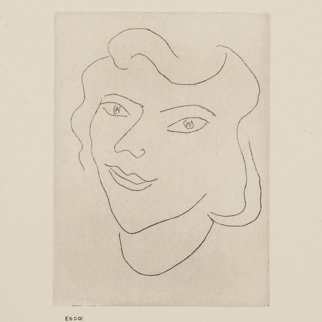 Henri Matisse — Треугольный облик, форма волюта