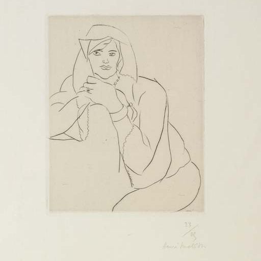 Henri Matisse — Молодая женщина - это сеть магазинов для досье на меня (D.-M. 162)