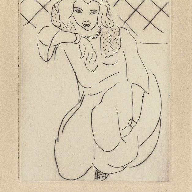Henri Matisse — Восточная коллекция, вуаль на стене (D. 155)
