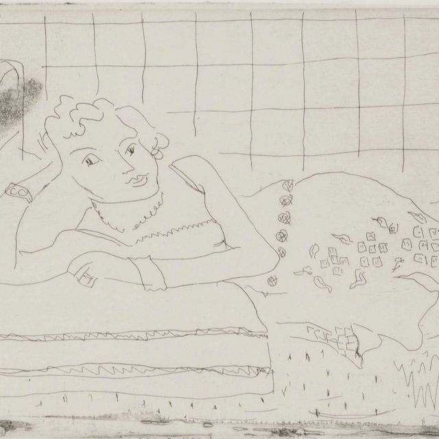 Henri Matisse — Рисунок "Аллонжье в свете Акажу"