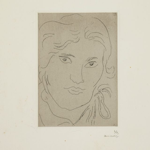 Henri Matisse — Молодая девушка с прекрасным лицом, флотилия Рубана из-за неловкости Эполя